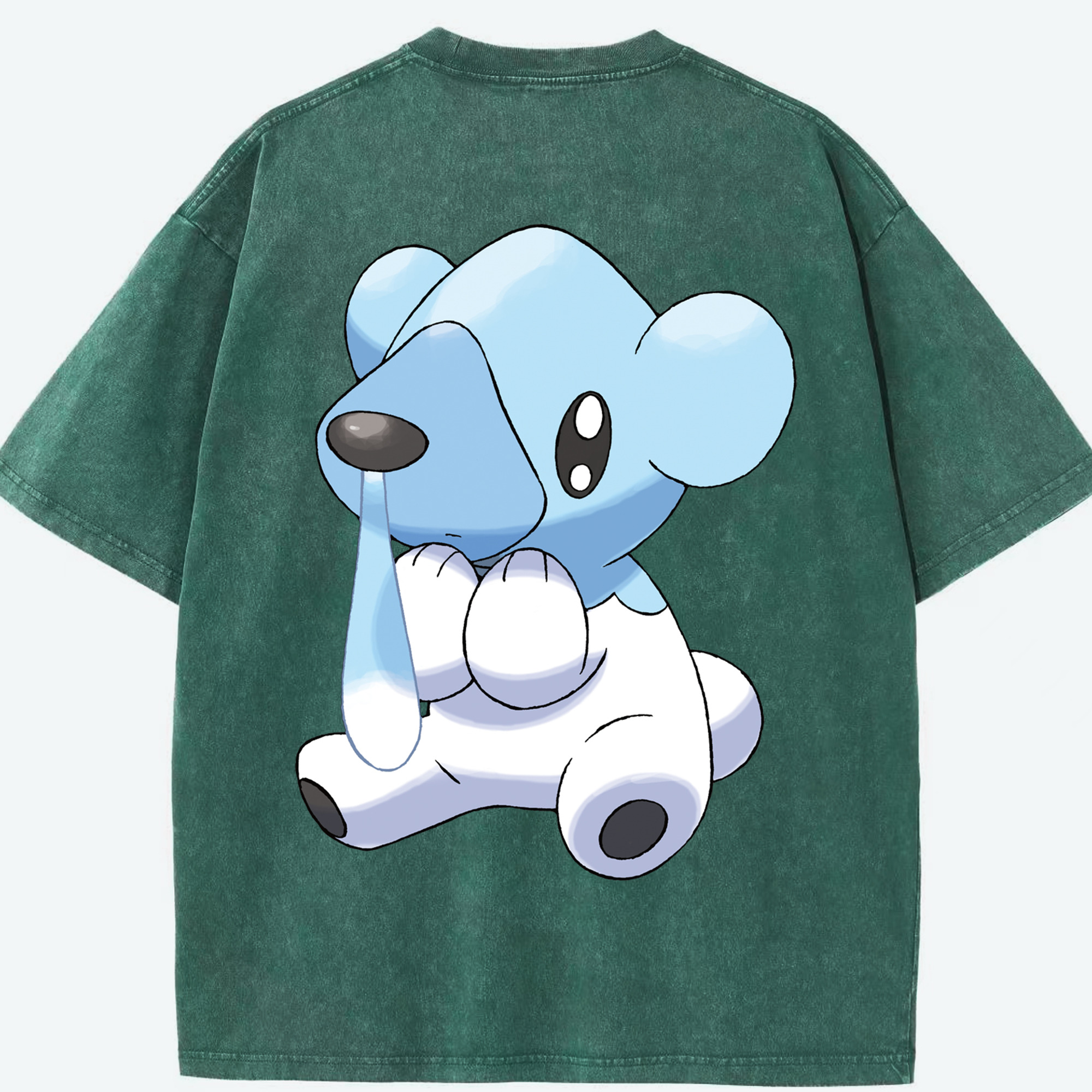 （画像用） ポケットモンスター Pokémon 綿100% ヴィンテージ風 半袖Tシャツ（背面プリント）